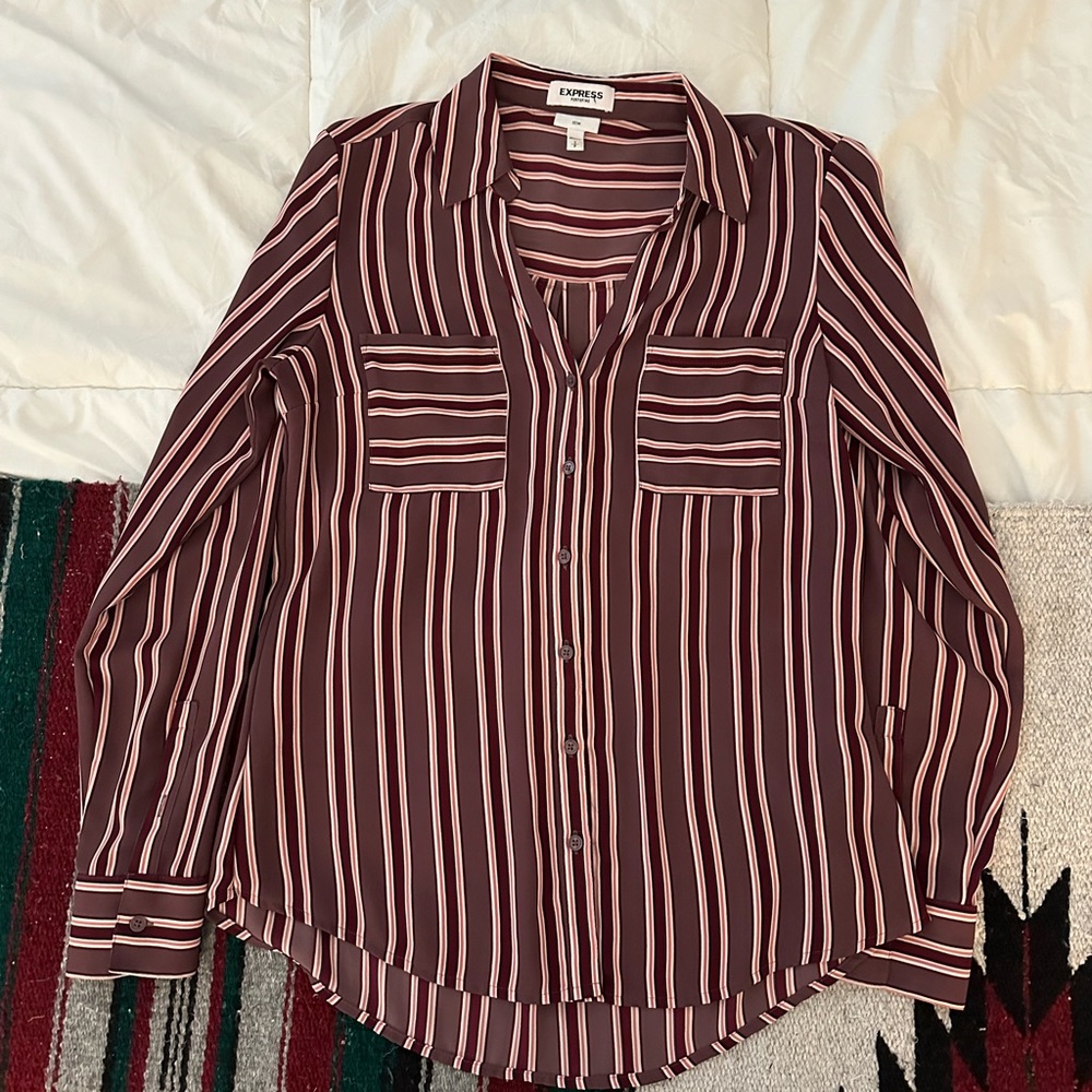 Striped Express Portofino shirt, slim fit, size S
